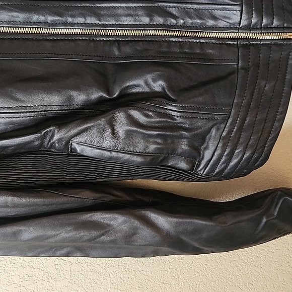 MK 100% Leather motto jacket L - Picture 3 of 13
